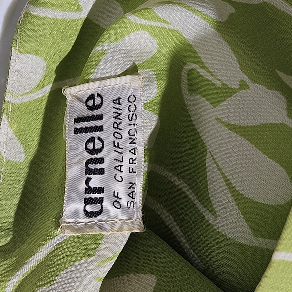 Vintage Arnelle Of California Sleeveless Hawaiian Floral Mini Shift Dress Large - Picture 5 of 5